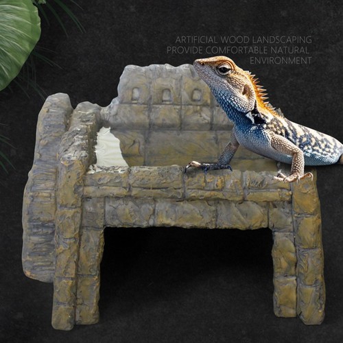 Reptile hideout cave aquarium - reptile,