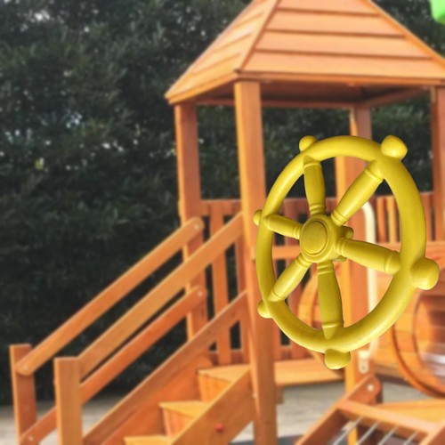 Pirate ship wheel - wheel,, playground